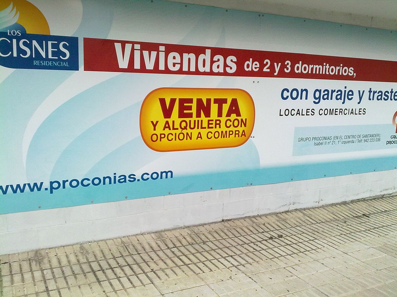 rotulos colours vallas publicitarias sen  aletica placa rotulada para promocio  n de viviendas